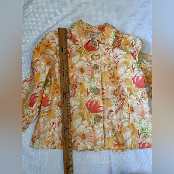 Coldwater Creek Spring Suit blazer Dress Casual size S, floral print. - Picture 4 of 15